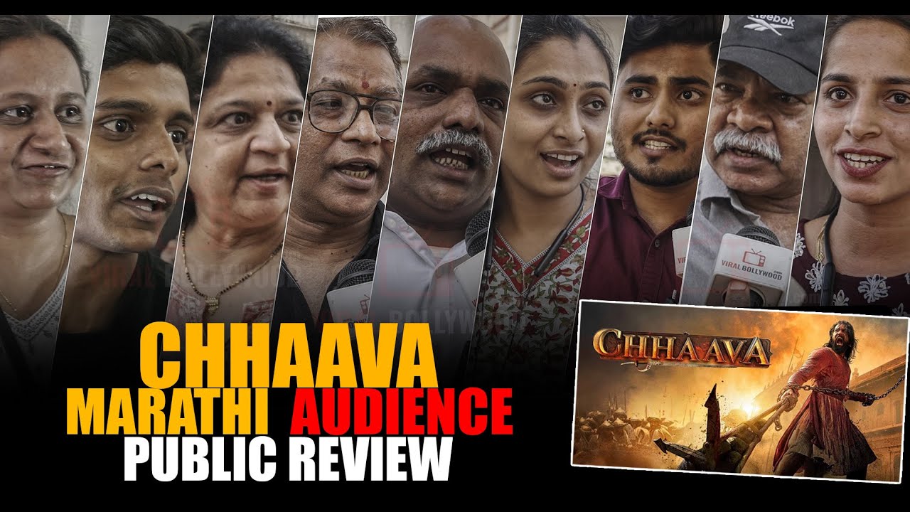 Chhaava Movie | Marathi Audience Public Review | Housefull Show | Vicky Kaushal, Rashmika, Akshaye K