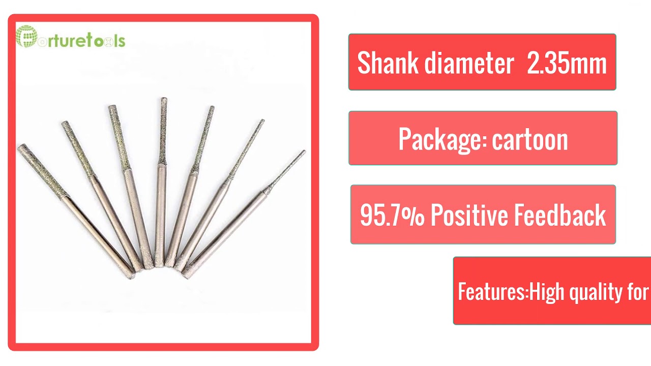 Best mini drill set electroplated diamond drill bit set dremel drill for jade glass