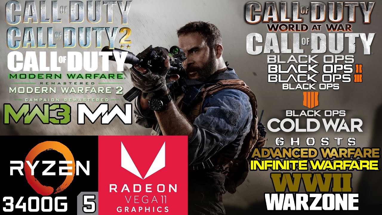 Call of Duty Series - Ryzen 5 3400G Vega 11 & 16GB RAM