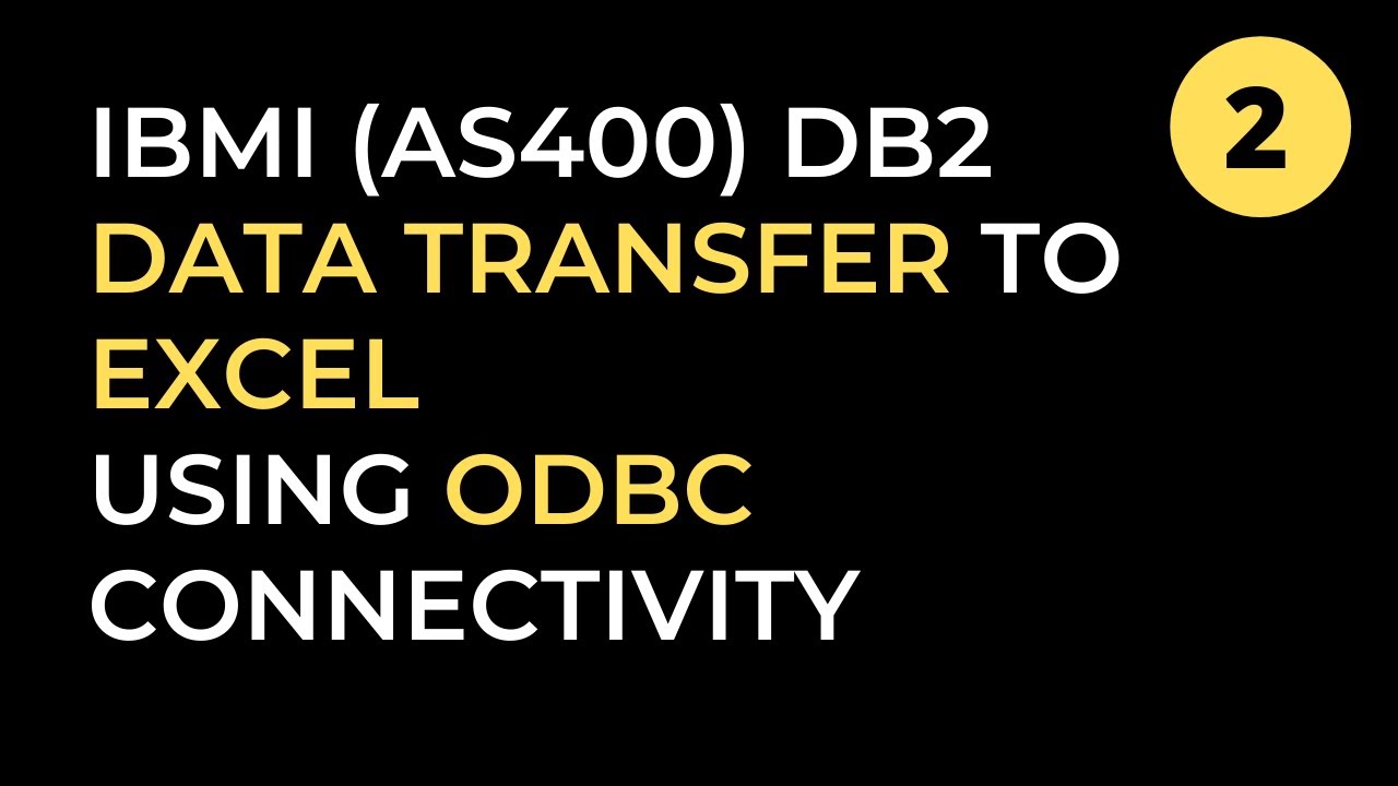 IBMi DB2 ODBC Excel Macro | yusy4code