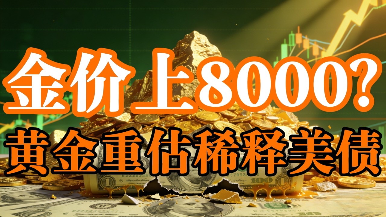 从42美元到8000美元？揭秘美联储的“黄金还债法”：为什么金价疯涨，矿股却在历史底部？#黄金 #黄金走势#马斯克