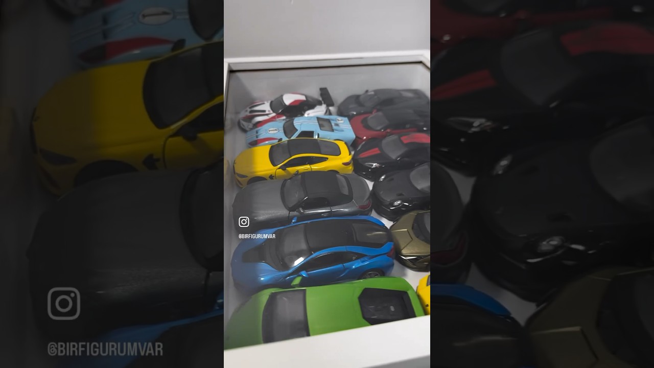 S&uuml;per sport arabalara &ccedil;i&ccedil;ek kutusundan garaj yaptık #vlog #hotwheels #diecast 🤗