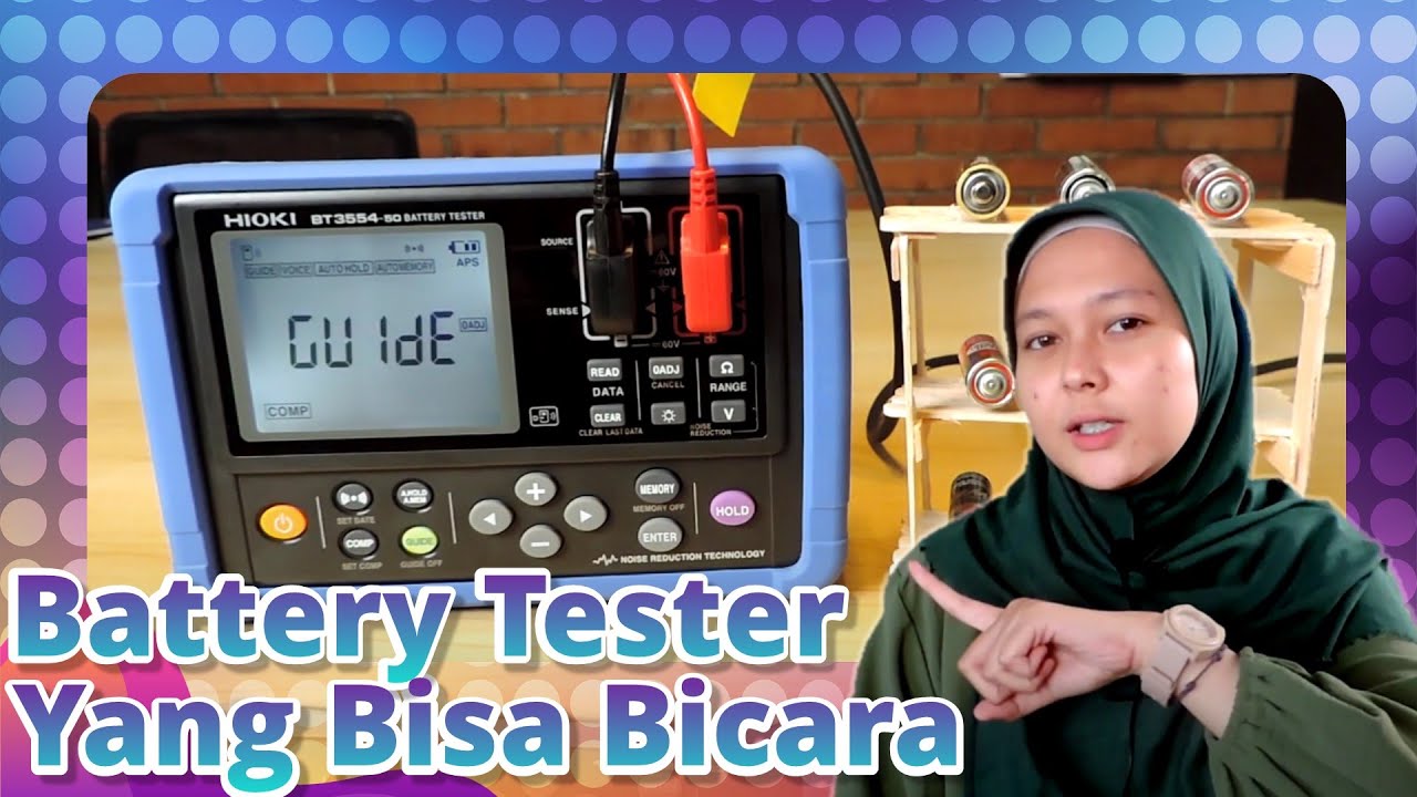 Battery Tester Dengan Panduan Suara!!! satu-satunya di Dunia!! Hioki BT3554-50 [SUBTITLED]