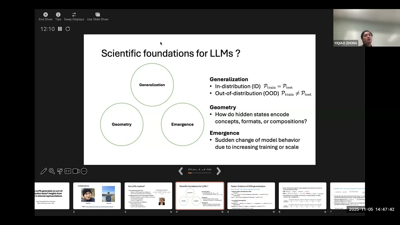 How do LLMs generalize on out-of-distribution tasks? insights from model’s internal representations