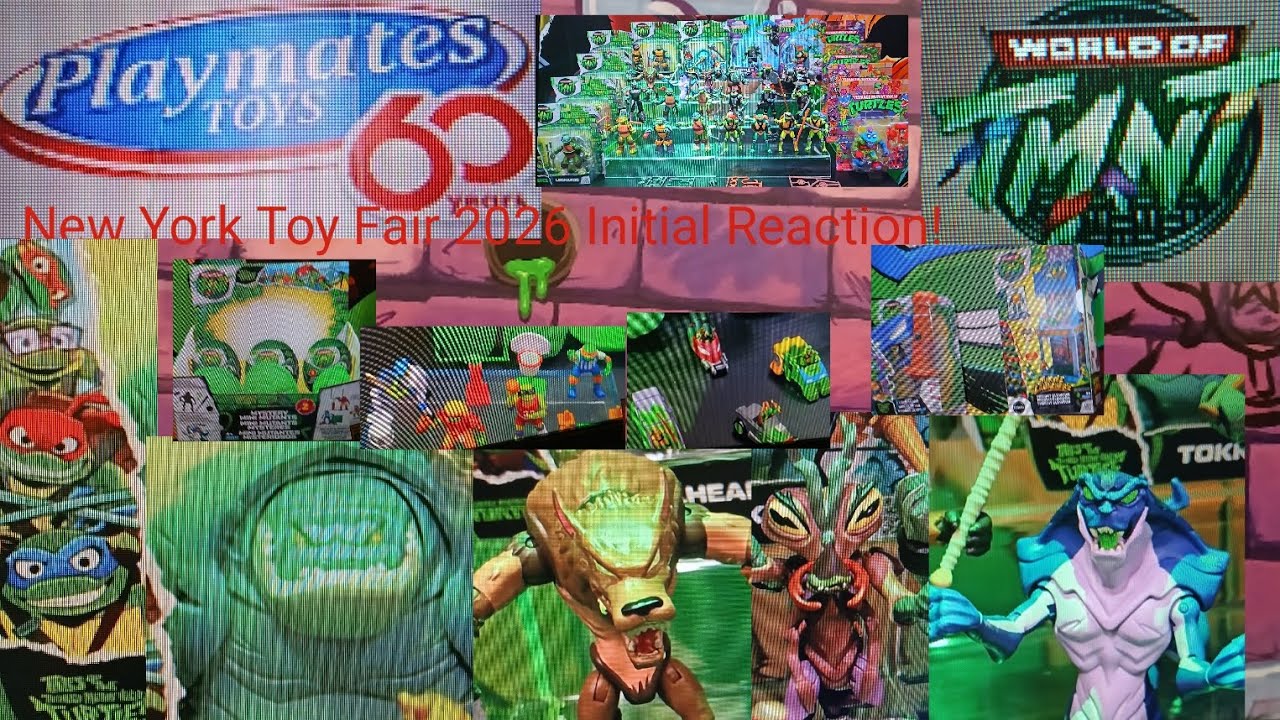 DJTMNT: 2026 New York Toy Fair Playmates Toys: World Of TMNT booth Reaction!