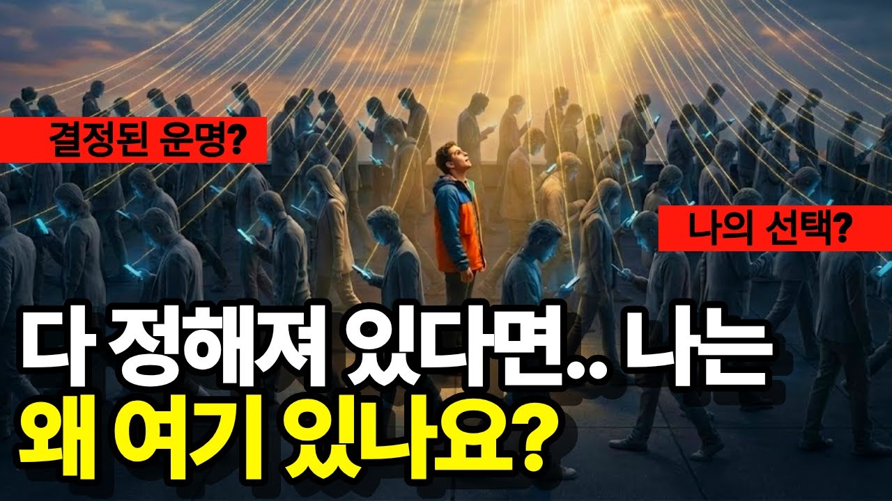 정해진 운명 vs 자유로운 선택, 하나님이 결말을 알고도 우리에게 맡기신 진짜 이유
