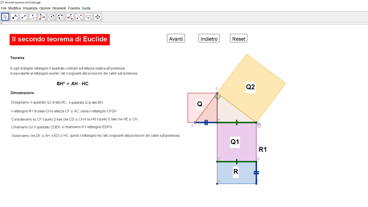 Il secondo teorema di Euclide