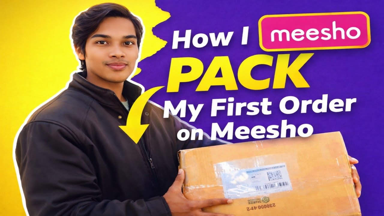 How I Pack My First Order On Meesho 🤯