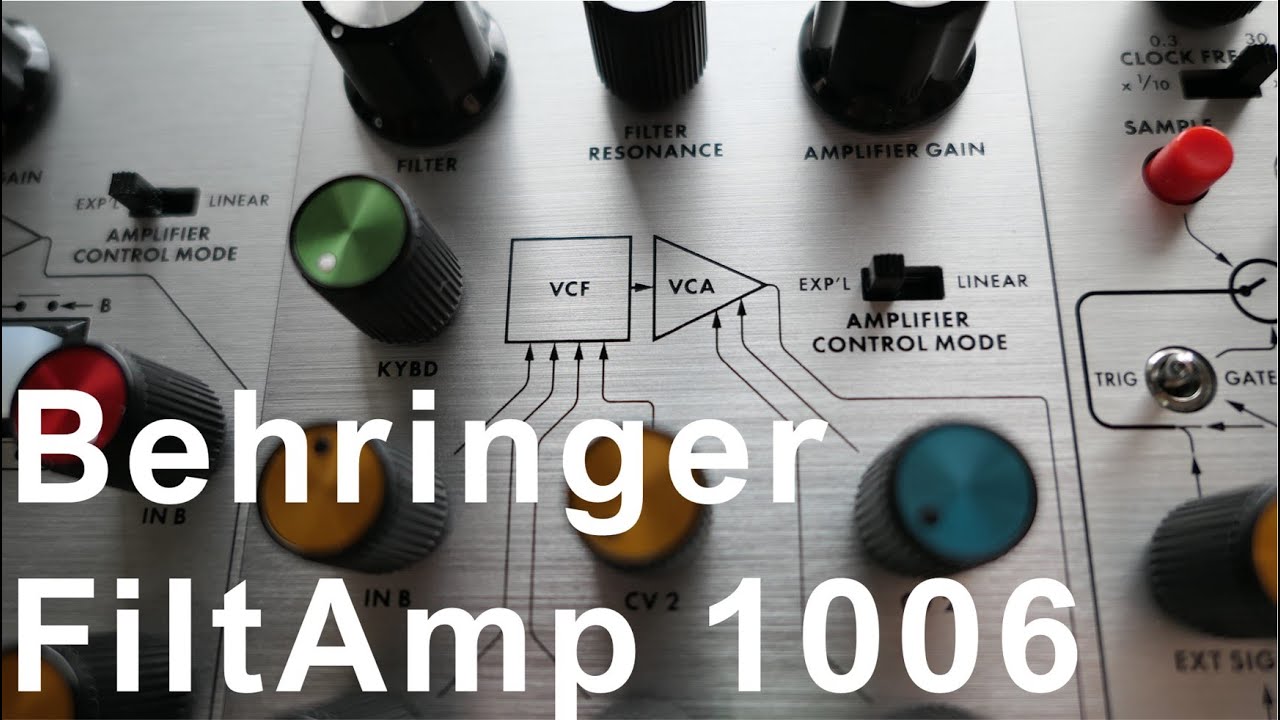 Behringer FiltAmp 1006 ~ lowpass filter theory & filter sweeps