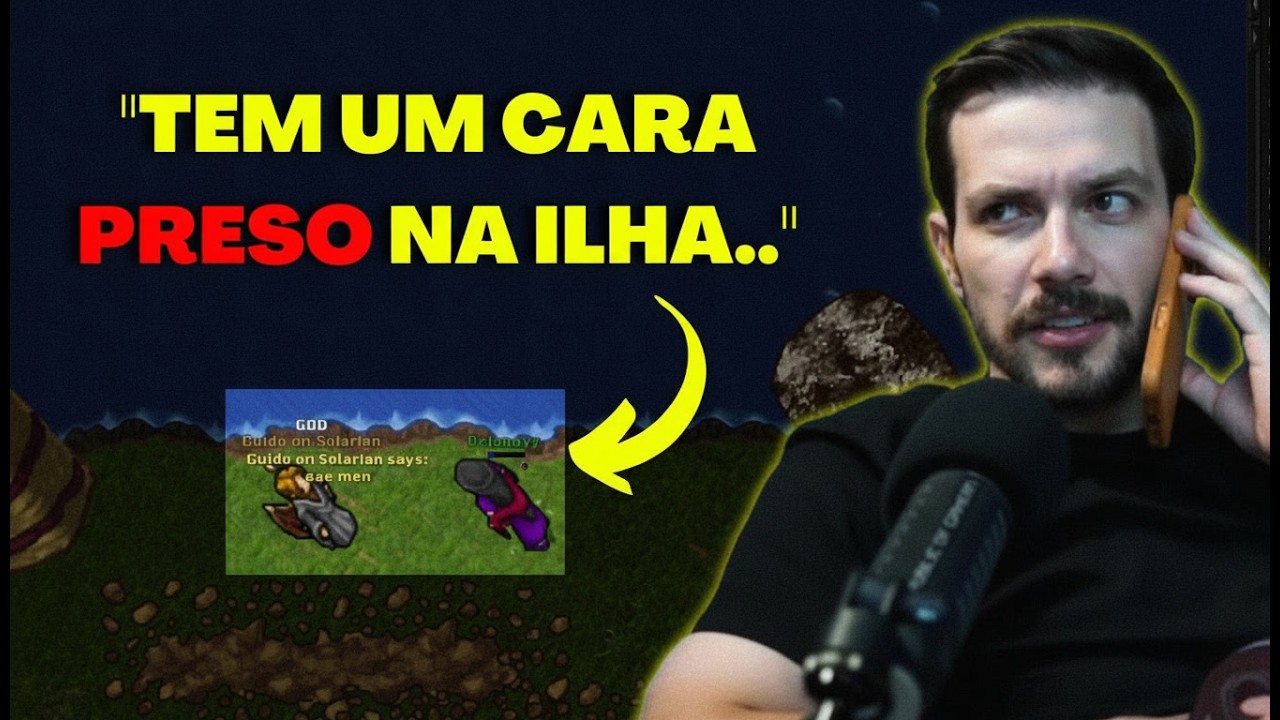 Tibia RUBINI LIGOU AO VIVO PARA RESGATAR PLAYER PRESO NA ILHA DO BOLO 🤣 #FinanceirandoPlay