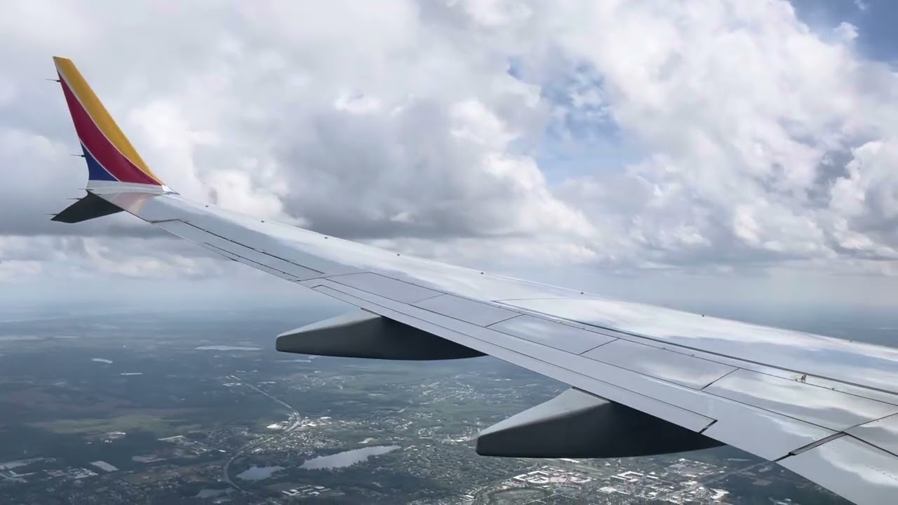 Southwest B737 MAX 8 descent, approach, and landing into Orlando Int’l