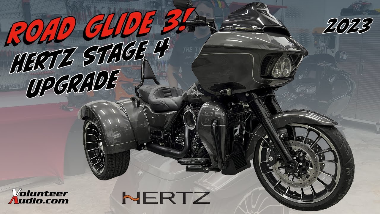 2023 Harley Davidson Road Glide 3 RG3 gets a Volunteer Audio Hertz Stage 4 Amp / Speaker Upgrade