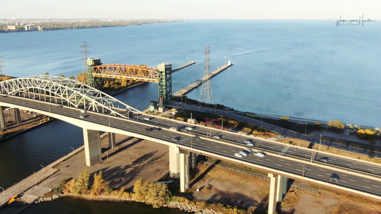 Burlington Canal Lift Bridge, Drone footage