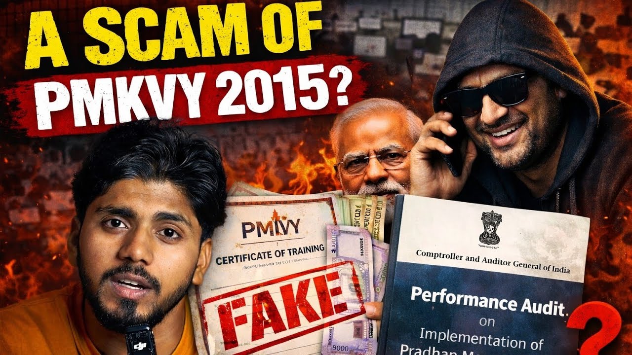 PMKVY Scam: Training Ke Naam Par Paisa Gayab.! CAG Report Shocked || PMKVY || SKill India 