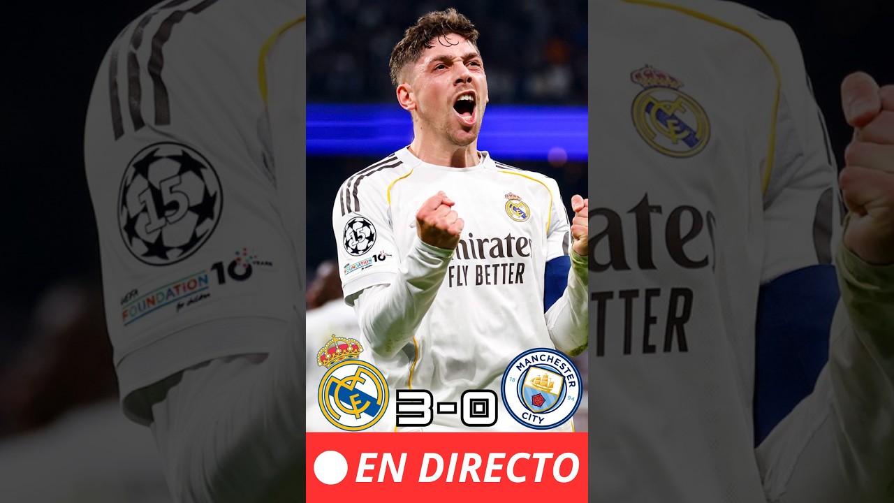 🚨 EL MADRID REVIENTA AL MAN CITY CON VALVERDE MODO DIOS (3-0) #laliga #shorts