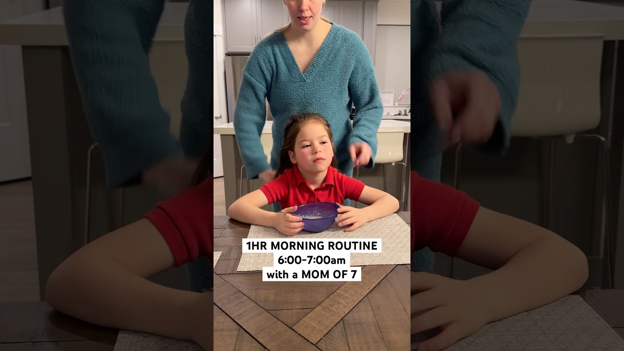 1hr. Morning Routine with a Mom of 7 #momlife #morningroutine #routinevlog #familyvlog #bigfamily