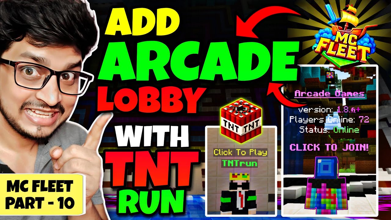 How to add ARCADE Games like Mcfleet in Aternos Minecraft | Make TNTRun in Aternos