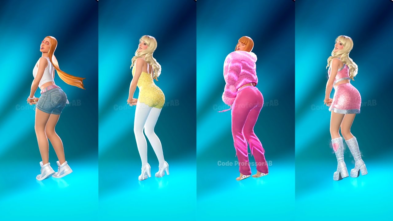 Fortnite Just a Girl Emote With Ice Spice Sabrina Carpenter Skin Thicc 🍑😍😱 Who Won ?