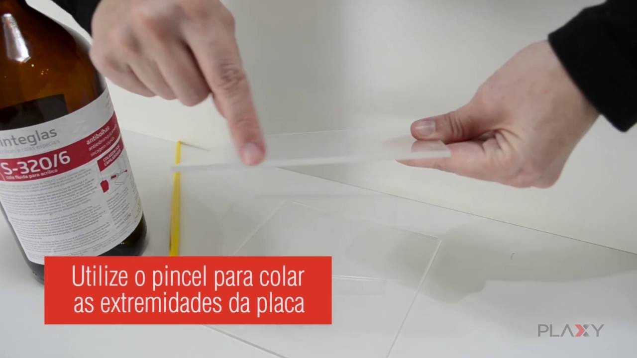 Oficina Plaxy - Aprenda como colar Acrílico [Caixa Multiuso]