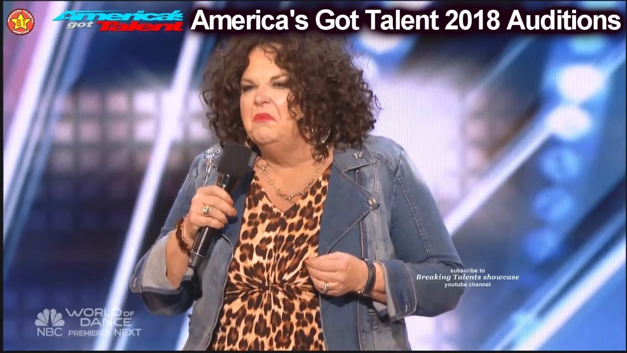 Vicki Barbolak Stand Up Comic The FUNNIEST Simon says America's Got Talent 2018 Auditions S13E01