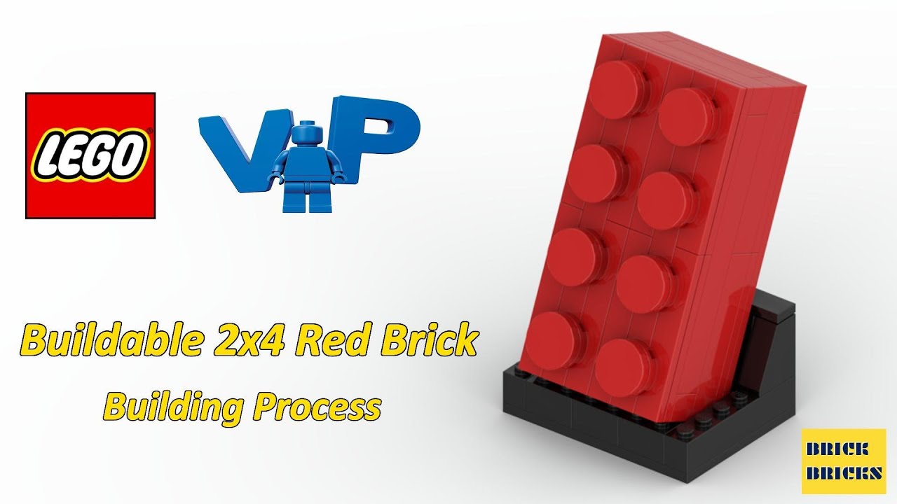 BRICK BRICKS | LEGO 5006085 Buildable 2x4 RedBrick | Speed Build