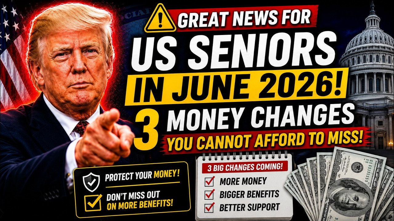GREAT NEWS FOR US SENIORS IN JUNE 2026 &mdash; 3 Money Changes You Cannot Afford to Miss