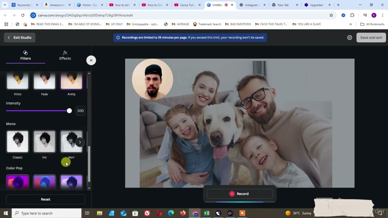 Как записать себя и свой экран в Canva &mdash; Учебное пособие