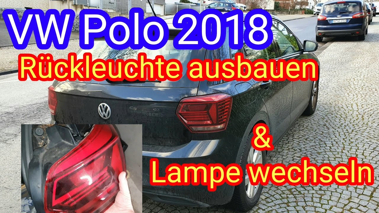 VW Polo 2018: Anleitung Rückleuchte ausbauen & Bremslicht / Rücklicht / Blinker wechseln