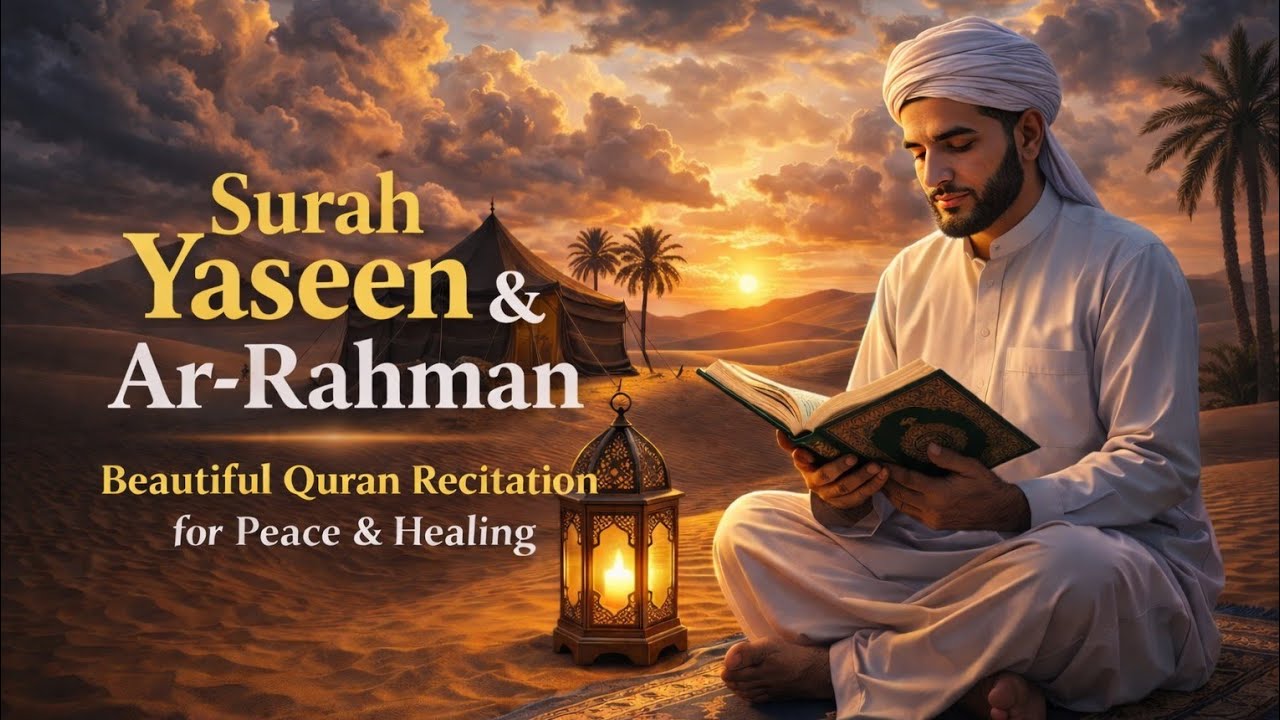 Surah Yaseen & Ar Rahman | Beautiful Quran Recitation for Peace , Healing & Deep Sleeping