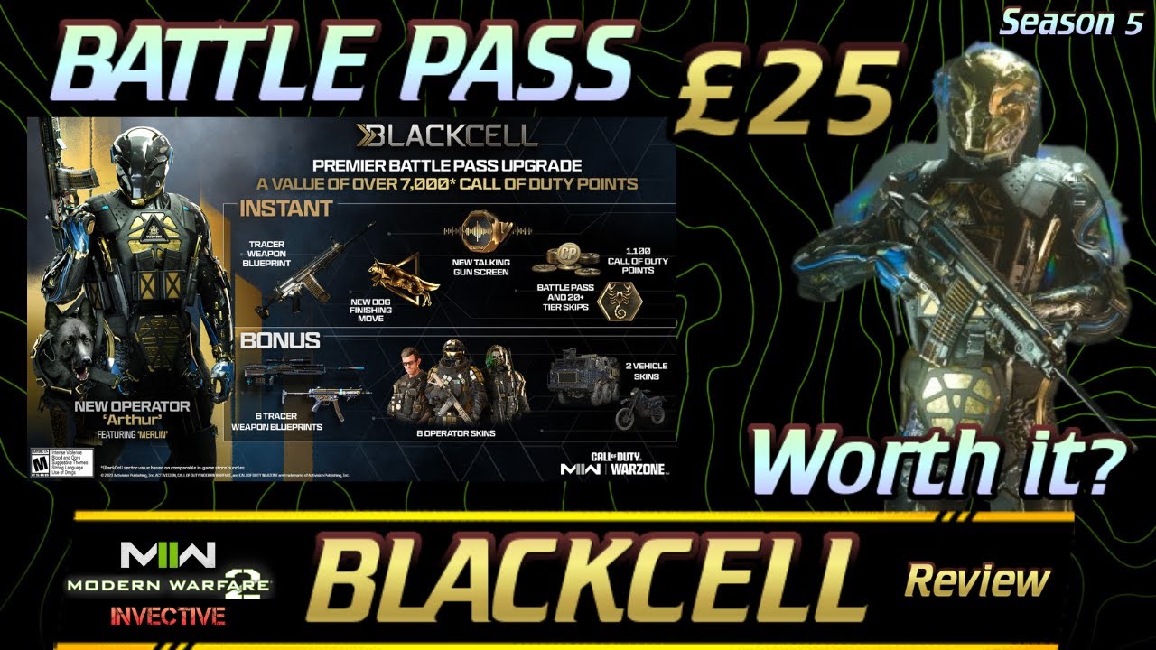&pound;25 WORTH IT? BLACKCELL SEASON 5 BATTLE PASS REVIEW - Modern Warfare 2