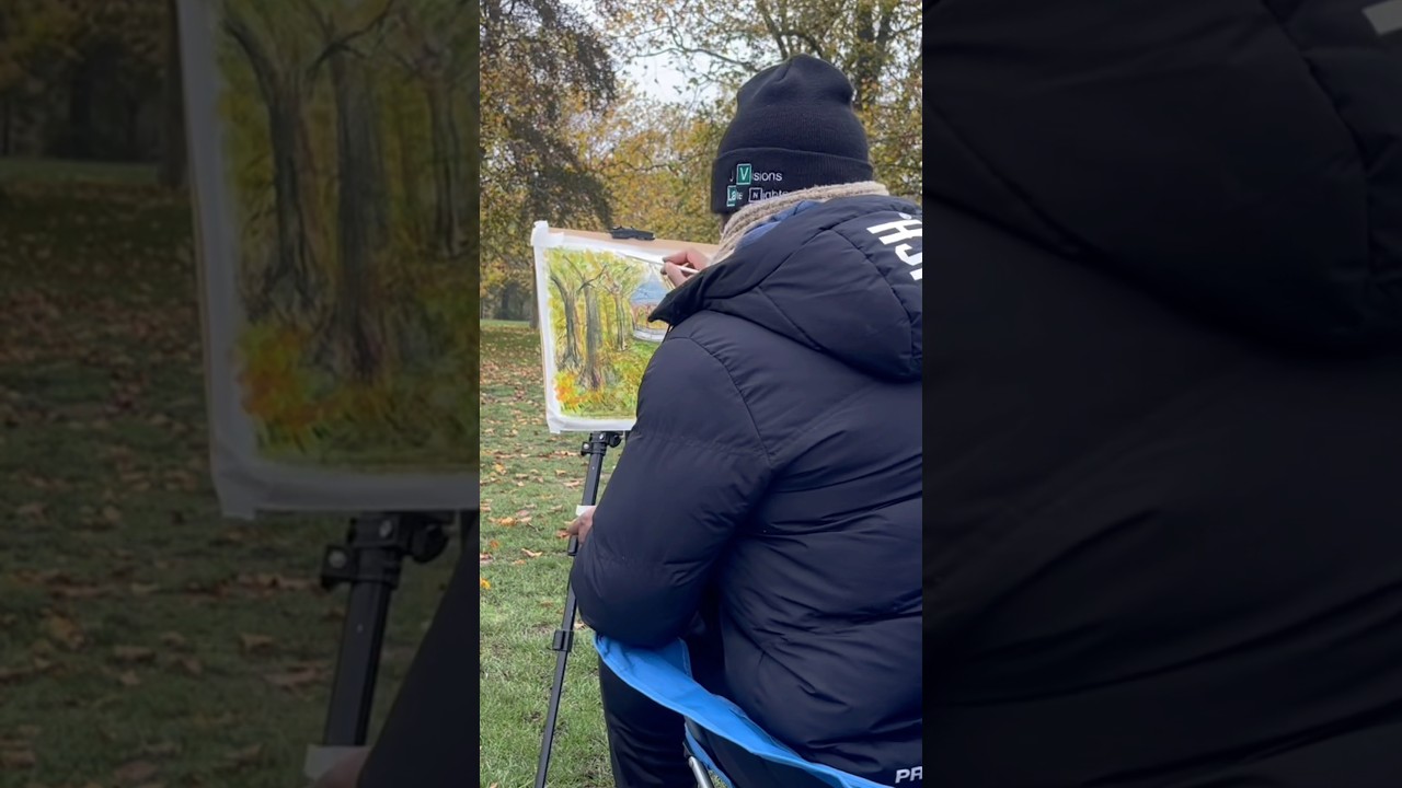 Timelapse Watercolour Impressionist Landscape Painting 🎨