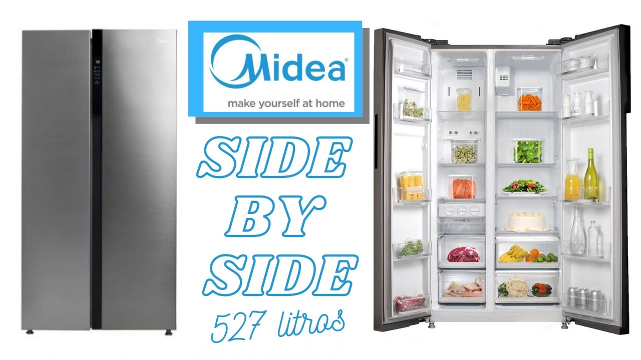 REFRIGERADOR MIDEA SIDE BY SIDE | REFRIGERADOR DOS PUERTAS MIDEA