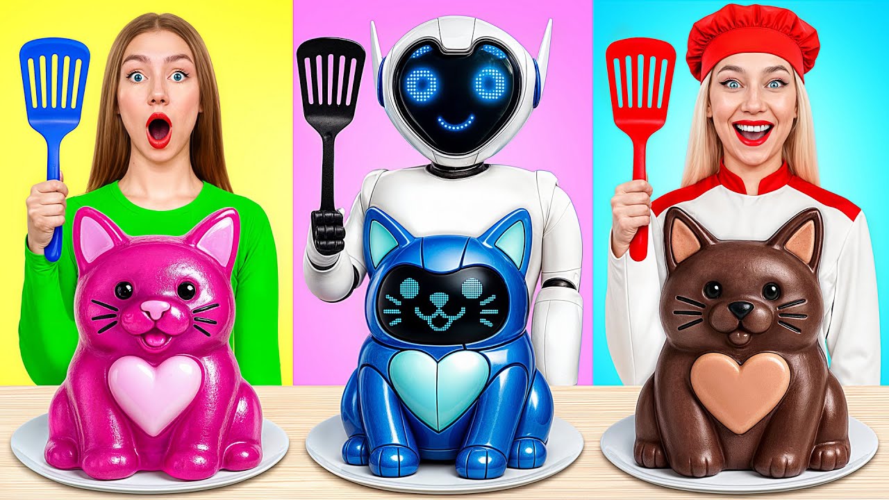 Me vs Robot Cooking Challenge | Fantastic Food Hacks by Candy DO