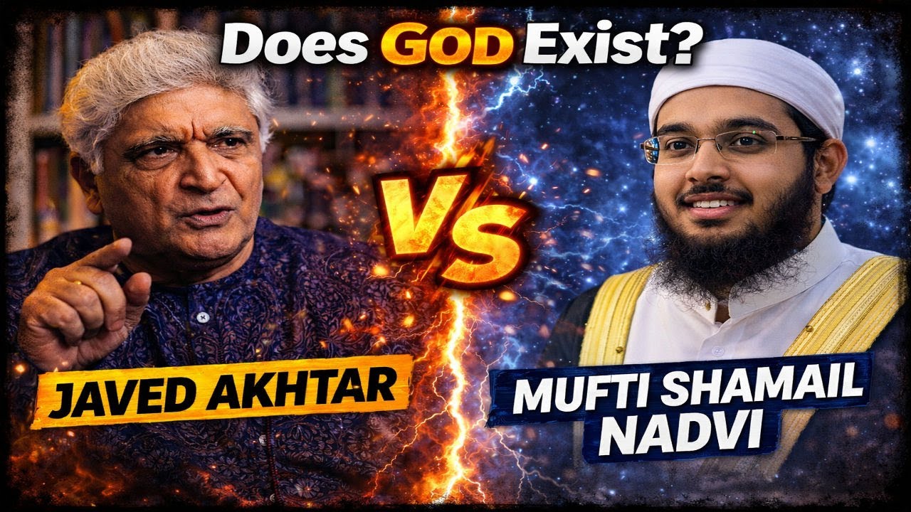 🔥DOES GOD EXIST🔥 JAVED AKHTAR 🌟VS🌟 MUFTI SHUMAIL NADWI (💡MIND BLOWING ARGUMENTS FOR GOD EXISTANCE💡)