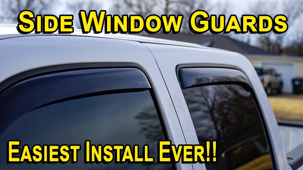 HOW TO INSTALL WEATHER TECH SIDE WINDOW GUARDS