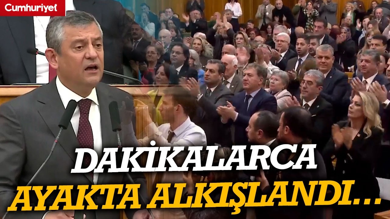 Özgür Özel'den Devlet Bahçeli'ye jet yanıt! Dakikalarca ayakta alkışlandı...