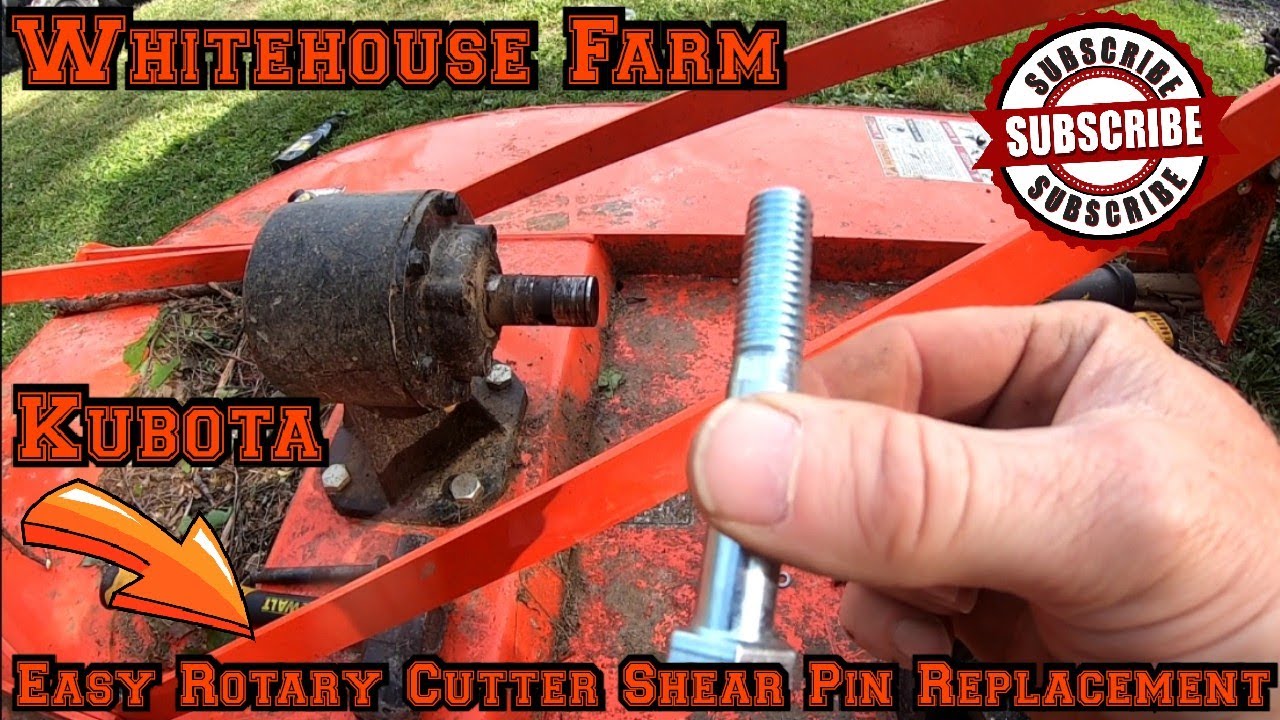 Замена штифта ножа-срезателя Kubota Brush Hog своими руками и обрезка кустов!