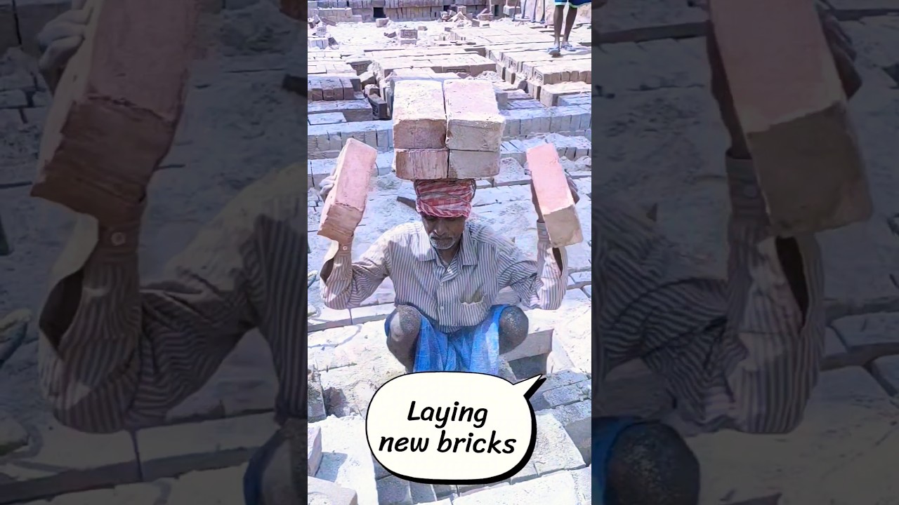 how to lay bricks laying bricks #brickfield #shortsvideo