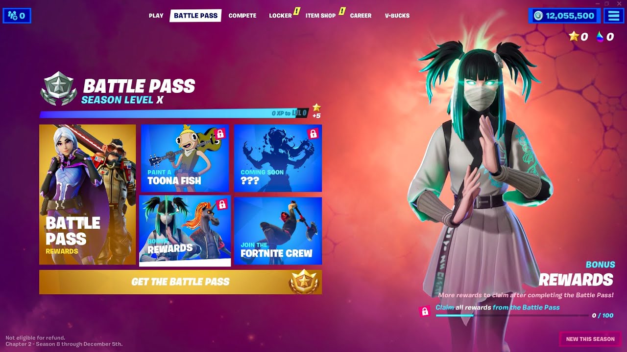 All Chapter 2 Season 8 Battle Pass Skins Showcase in Fortnite