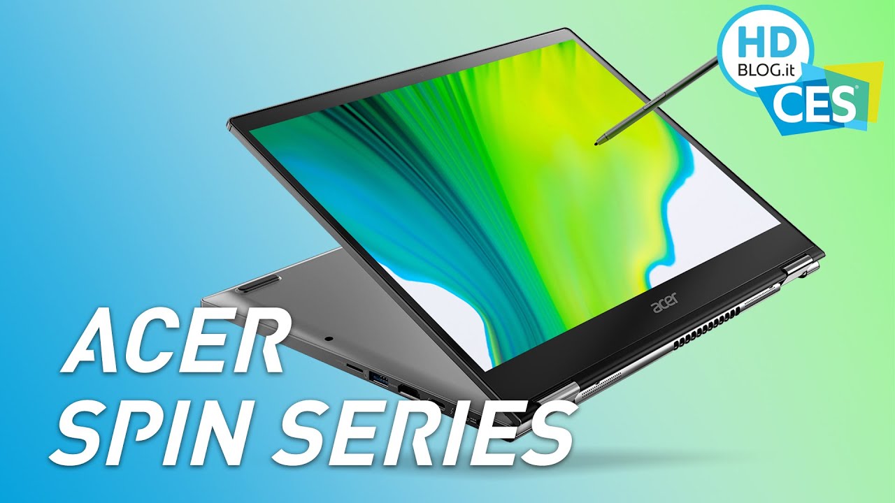 Acer Spin 3 e Spin 5, ora PIU' SOTTILI, LEGGERI e con pennino integrato nella scocca