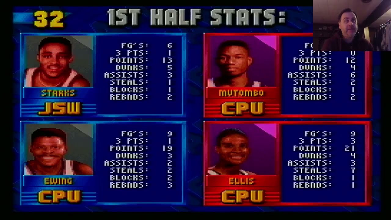 NBA Jam (SNES) - New York Knicks Vs Denver Nuggets