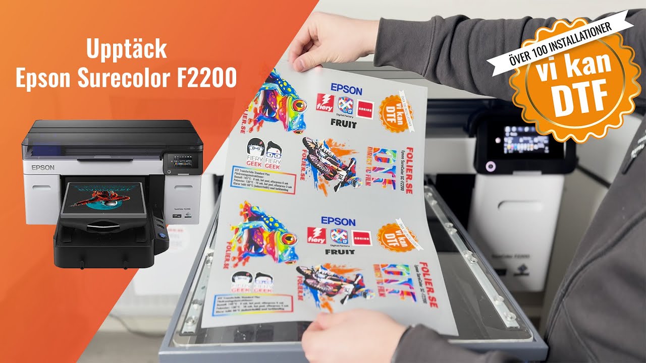 Vi visar upp Epson Surecolor F2200 |  DTF och DTG-skrivare!