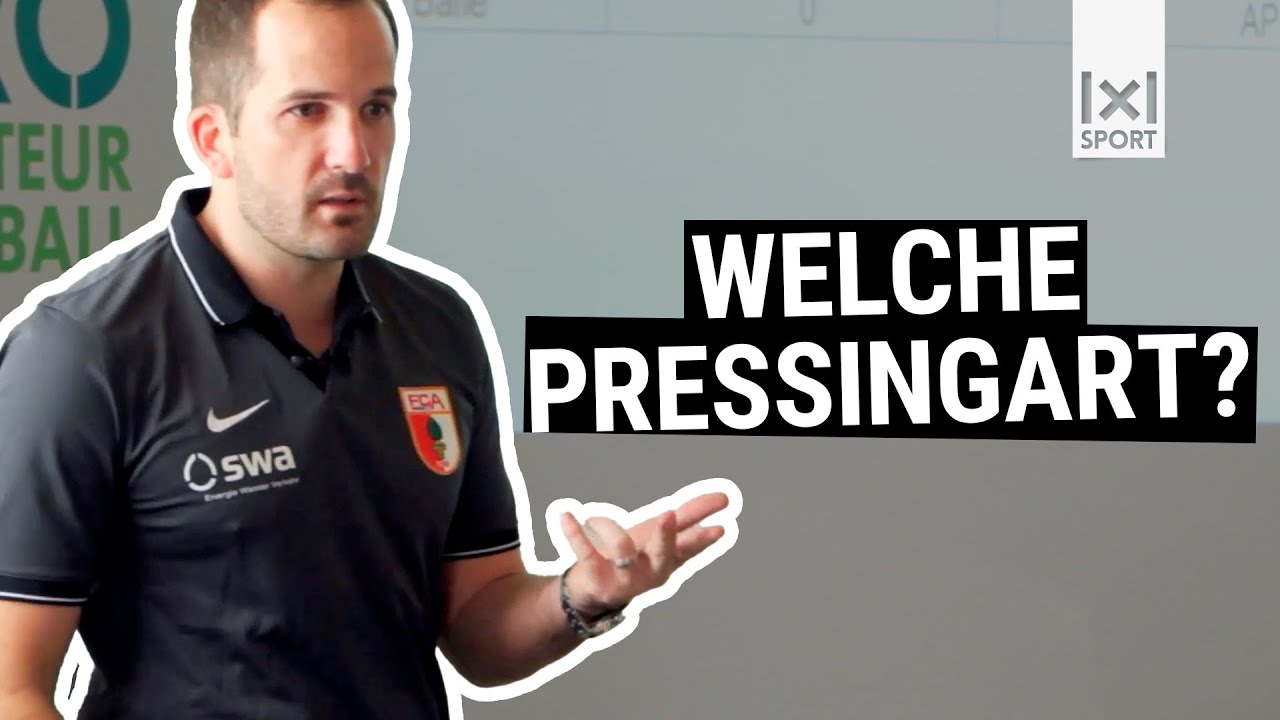 Auswahl der optimalen Pressingart f&uuml;r das Spiel