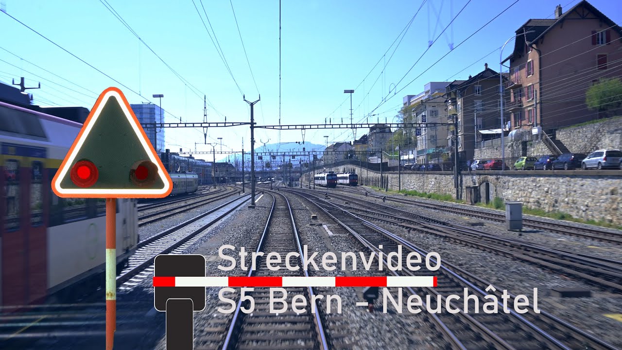 Cab ride / Führerstandsmitfahrt S5 Bern - Neuchâtel