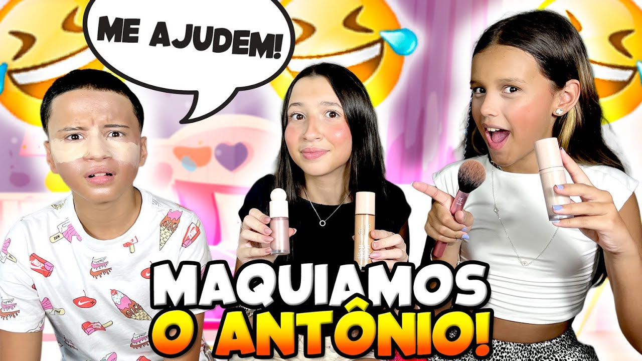 EU E A MAFÊ MAQUIAMOS O ANTÔNIO E ELE FICOU LINDO • Karina Saavedra •