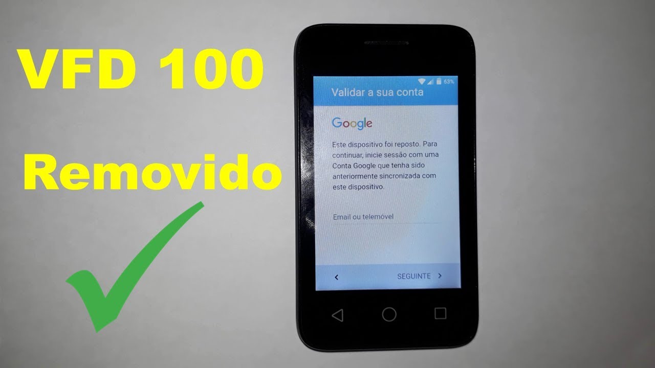 Como Remover Conta Google no Vodafone Smart Kicka VE VFD 100   Smart Kicka 3