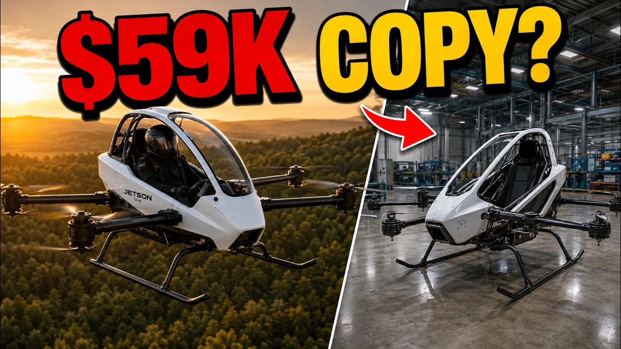 Jetson ONE vs China's $59,000 Clones &mdash; Who REALLY Wins? #JetsonONE #eVTOL #FlyingCar #DroneTech