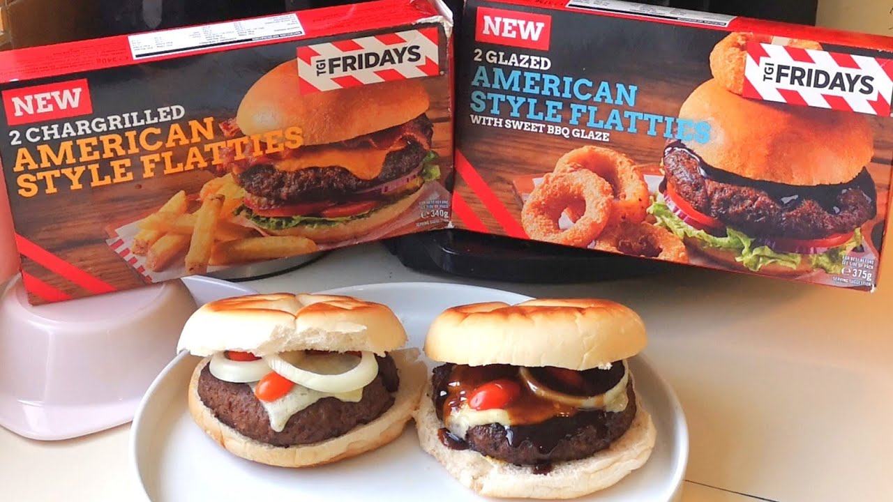 NEW TGI FRIDAYS 2 CHARGRILLED & GLAZED AMERICAN STYLE FLATTIES | ICELAND | FOOD REVIEW