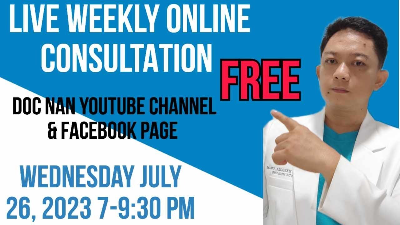 FREE weekly Live Consultation 7/26/2023