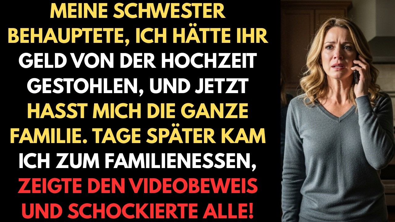 Meine Schwester behauptet, ich hätte ihr Geld von der Hochzeit gestohlen, und jetzt hasst mich die